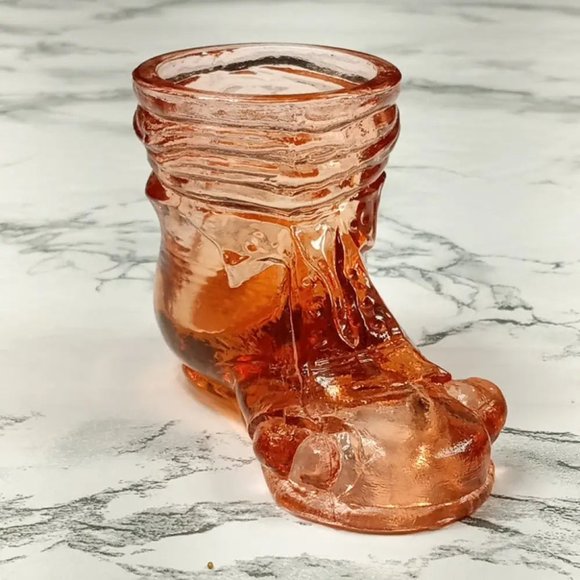 Degenhart Glass Hobo Boot Trinket Paperweight Toothpick Vtg - Picture 2 of 9